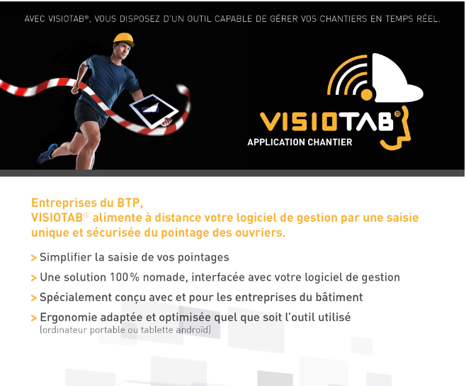 VISIOTAB Gérez vos chantiers en temps réel